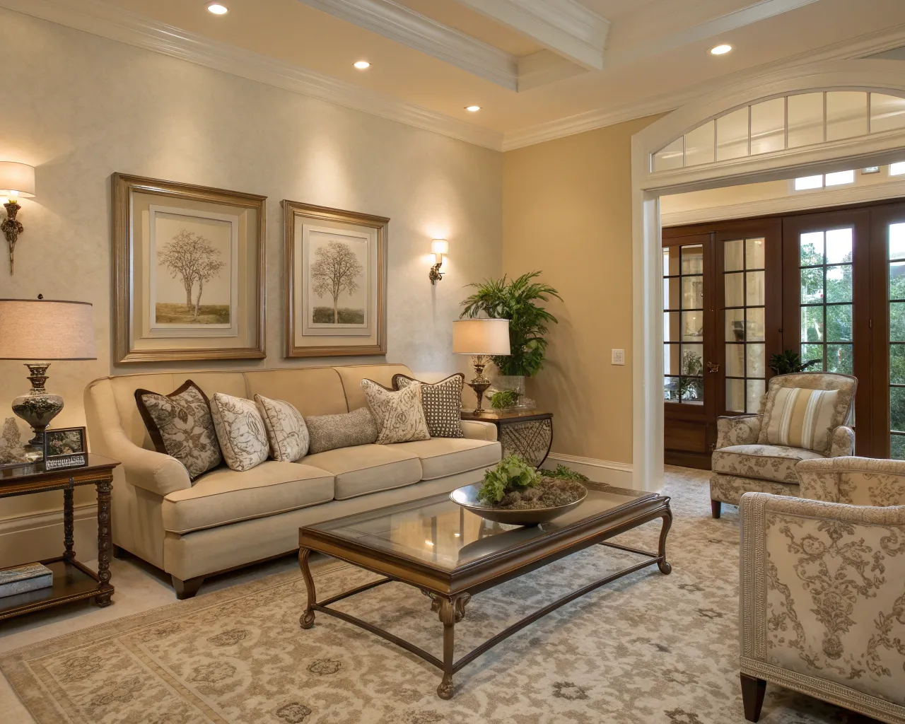 Home staging av ett modernt vardagsrum